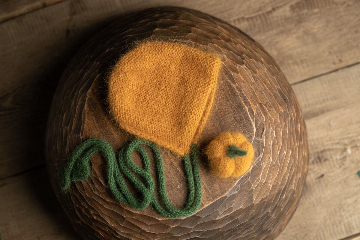 Newborn Halloween Outfit, Newborn Wizard Hat, Newborn Halloween Hat, Newborn Knit Photo Prop, Newborn Photography Prop,Newborn Knitted prop
