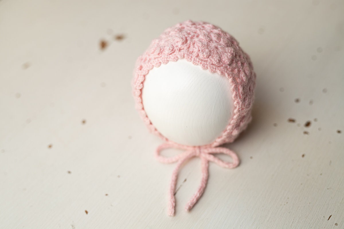 Newborn Knit Bonnet,Newborn Knit Sleep Hat,Newborn Hat,Newborn outfit,Newborn cap,Newborn photography,Newborn Knitted Sleeper Hat
