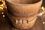 Newborn wood bucket,Newborn bucket,Newborn bowl,Newborn wooden bowl,Carved Wooden bucket,Newborn photography,Newborn photo prop