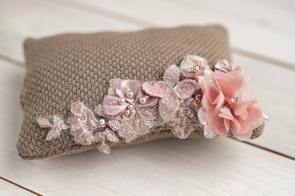 Newborn Headband Girl,Newborn lace Pillow,Newborn Photography Props,Newborn props for photography,Newborn posing pillow,Newborn props set