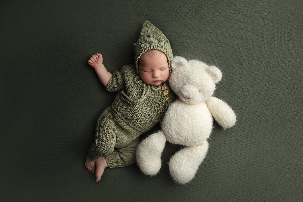 Newborn Knited set,Newborn Knit romper,Newborn Hat,Newborn outfit,Newborn photography,Pregnancy gift,Knitted newborn photo props