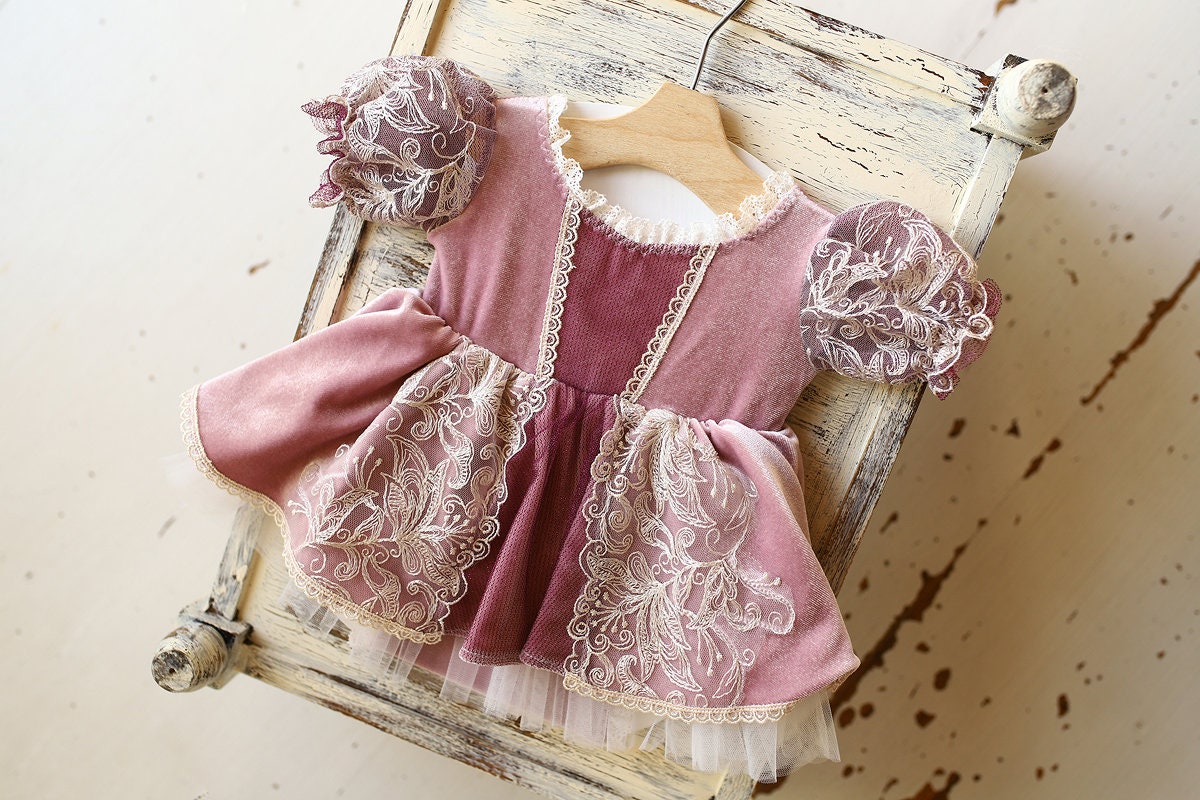 Newborn Baby girl  Rapunzel dress romper, Rapunzel costume for Newborn Photography, Purple Baby Tutu Dress,Newborn outfit photoshoot