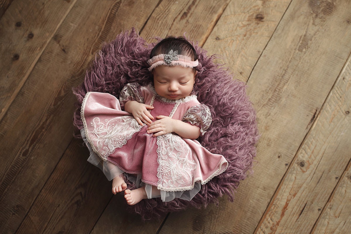 Newborn Baby girl  Rapunzel dress romper, Rapunzel costume for Newborn Photography, Purple Baby Tutu Dress,Newborn outfit photoshoot