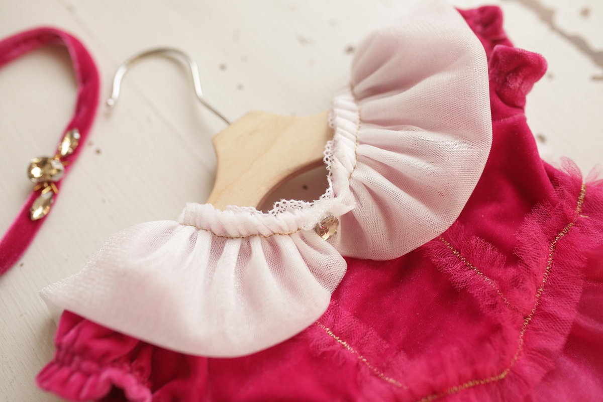 Newborn Baby girl Sleeping Beauty dress romper, Sleeping Princess costume for Newborn Photography, Sleeping Beauty Costume Dress & headband