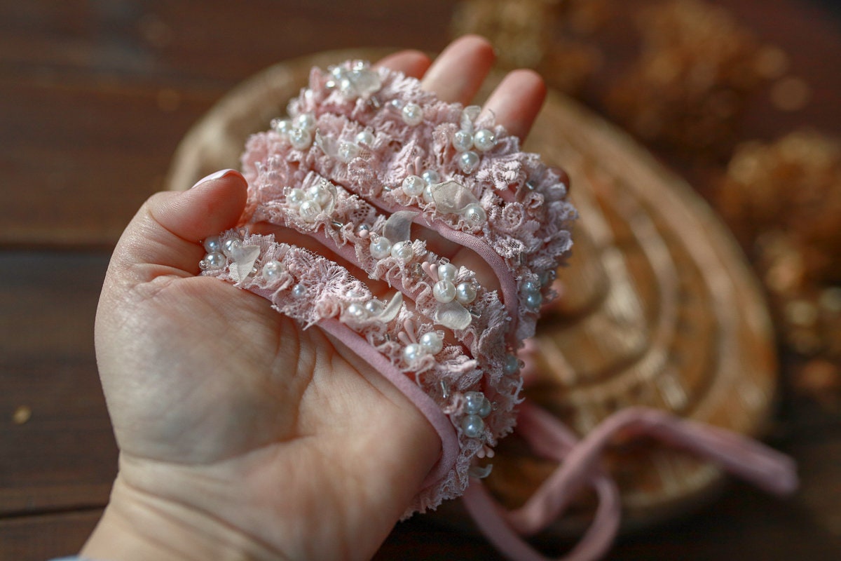 Newborn Headband Girl,Newborn Headband for Photography,Newborn Tieback, Newborn girl headband,Newborn photography props,Newborn photo props