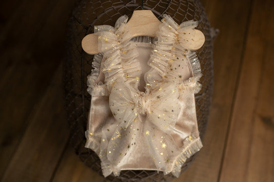 Newborn romper with Headband for newborn girls, Newborn Lace Romper, Newborn Outfit, Newborn Girl Outfit, Newborn Photography Props, RTS!