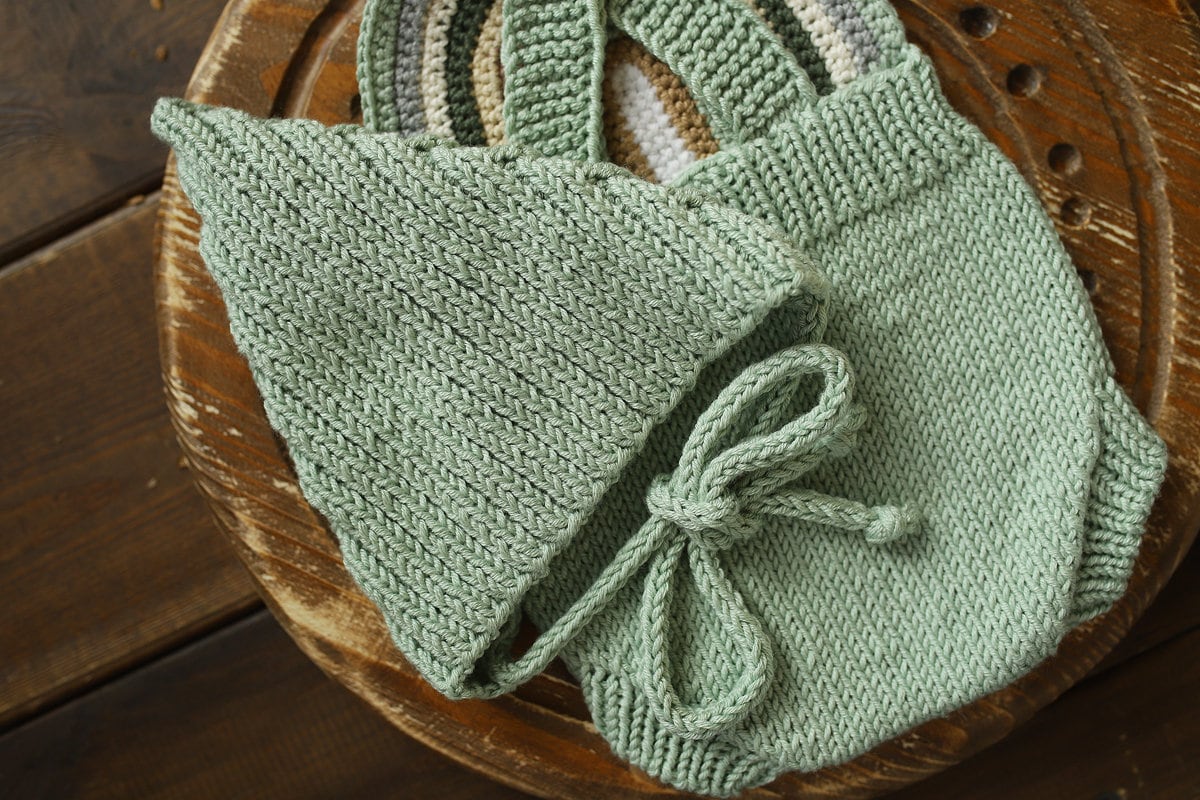 Newborn Knit romper,Newborn Knited set,Newborn Hat,Newborn outfit,Newborn cap,Newborn photography,Pregnancy gift,Knitted newborn photo props
