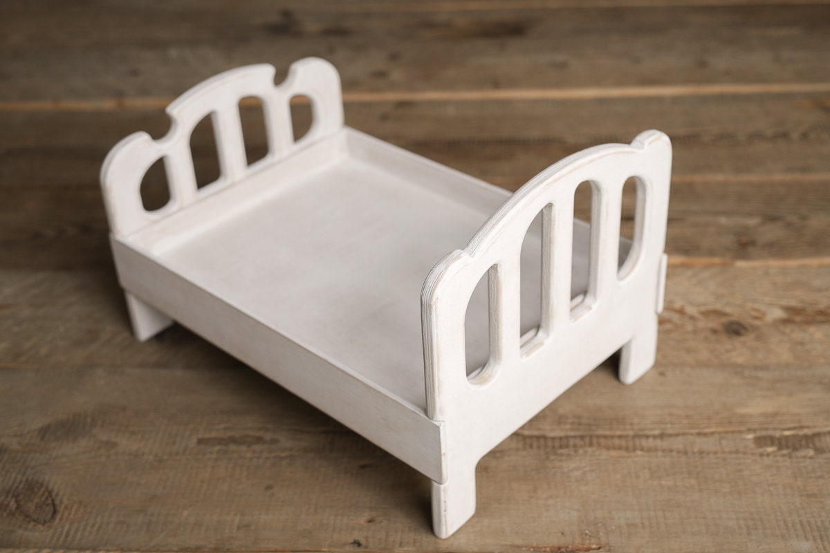 Newborn Wooden Bed,Real Wood Newborn crib Prop,Newborn Photography Props,Newborn Photo Prop,Nursery Decor,Doll Bed,Rustic Wooden Bed