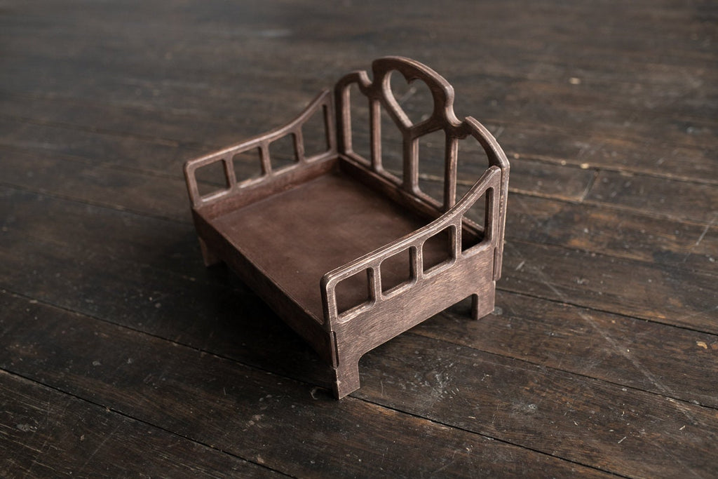 Newborn Wooden Bed,Real Wood Newborn Bed Prop,Newborn Photography Props,Newborn Photo Prop,Nursery Decor,Doll Bed,Rustic Wooden Bed