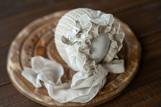 Newborn vintage bonnet,Newborn lace Bonnet,Newborn lace Sleep Hat,Newborn Hat,Newborn outfit,Newborn cap,Newborn photography,bonnet girl