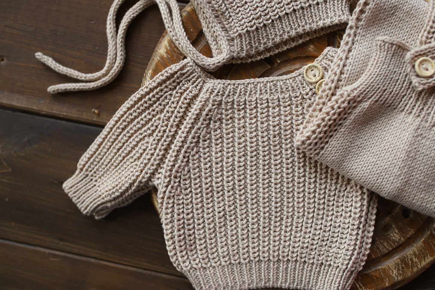 Newborn Knited set,Newborn Knit romper,Newborn Hat,Newborn outfit,Newborn photography,Pregnancy gift,Knitted newborn photo props