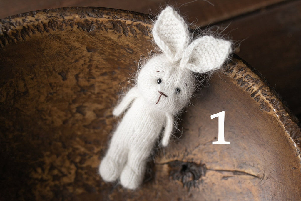 Knitted Newborn  Bunny Toy for Photography,Newborn Crochet Rabbit Toy,Newborn Photography props,Easter bunny knitted toy,Newborn Props Set