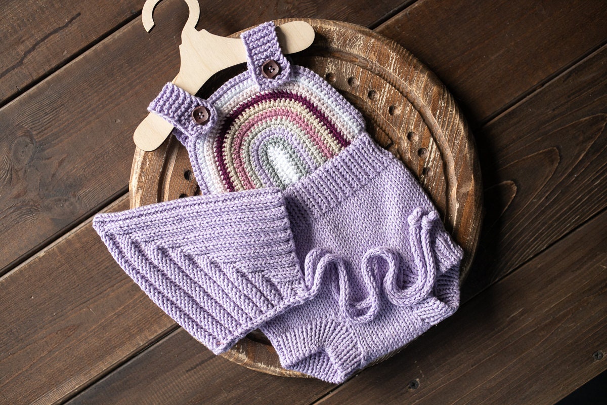 Newborn Knit romper,Newborn Knited set,Newborn Hat,Newborn outfit,Newborn cap,Newborn photography,Pregnancy gift,Knitted newborn photo props