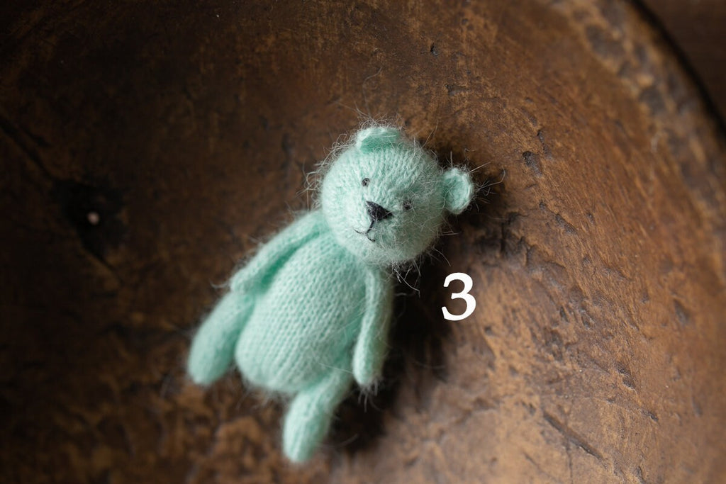 Newborn Knit Teddy Bear Outfit with Toy,Newborn Photography Props Set, Newborn Teddy Bear Outfit, Newborn Photo Props,Baby Bear Crochet Toy