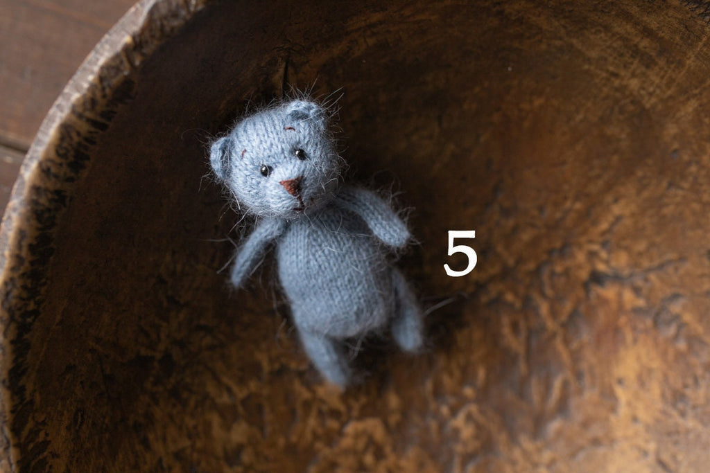 Newborn Knit Teddy Bear Outfit with Toy,Newborn Photography Props Set, Newborn Teddy Bear Outfit, Newborn Photo Props,Baby Bear Crochet Toy