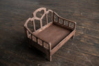 Newborn Wooden Bed,Real Wood Newborn Bed Prop,Newborn Photography Props,Newborn Photo Prop,Nursery Decor,Doll Bed,Rustic Wooden Bed