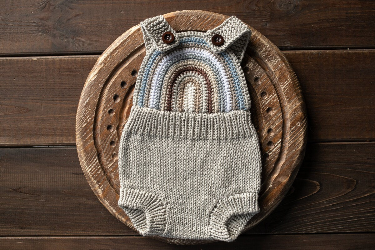 Newborn Knit romper,Newborn Knited set,Newborn Hat,Newborn outfit,Newborn cap,Newborn photography,Pregnancy gift,Knitted newborn photo props