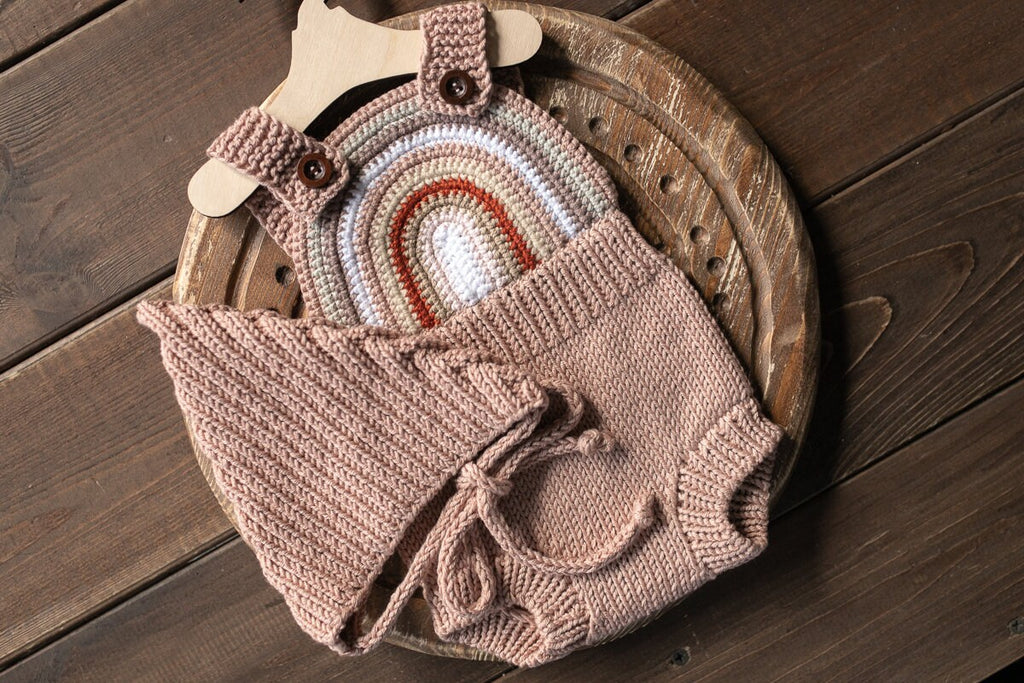 Knitted romper and bonnet,Newborn knitted Set,Newborn photography outfit,Сable knit romper,Pregnancy gift,newborn knit outfit,newborn props