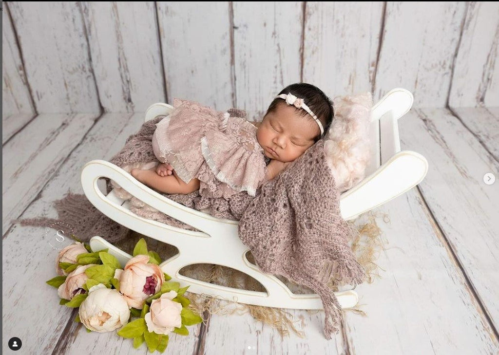 Pink romper for newborn girl elegant lace trim,Newborn Girl Outfit,Newborn Photography Props,Newborn Photo Props,