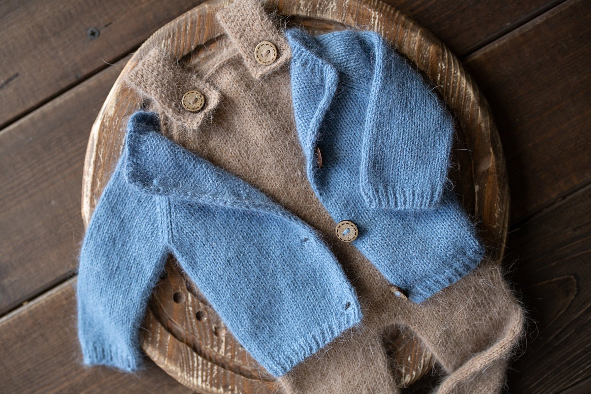 Newborn Knited set,Newborn Knit romper,Newborn Hat,Newborn outfit,Newborn photography,Pregnancy gift,Knitted newborn photo props