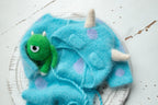 Knitted  Romper and bonnet Monster ,Newborn Photography Prop Set,Newborn photography outfit,Newborn girl photoshoot outfit,Newborn Outfit
