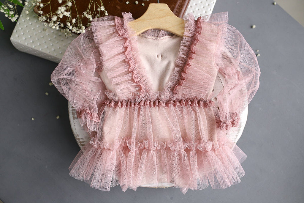 Pink romper newborn girl elegant lace trim,Newborn Girl Outfit,Newborn Photography Prop,Newborn Photo Prop,Newborn baby gift,Pregnancy gift