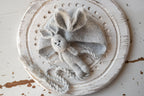 Newborn Knitted Bunny Photography Props,Newborn Bunny Hat,Newborn Knit Bunny Toy,Baby Rabbit Knitted Toy,Newborn Photography Prop