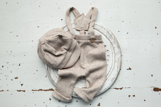 Newborn boy Romper & hat,Newborn Photography props,Newborn Photo Props,Newborn Outfit Boy,newborn prop set,Newborn baby gift,Pregnancy gift