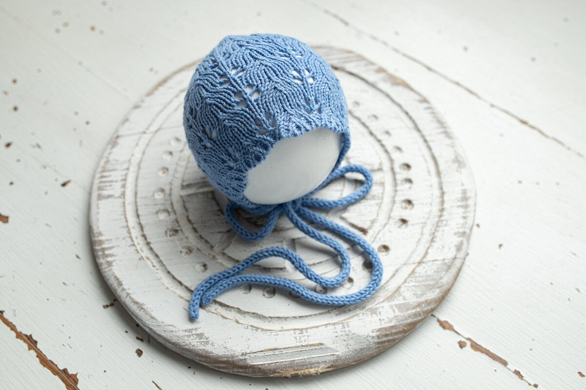 Knitted romper and bonnet,Newborn knitted Set,Newborn photography outfit,Сable knit romper,Pregnancy gift,newborn knit outfit,newborn props