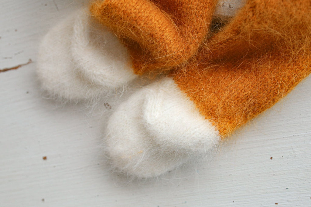 Newborn Knitted Fox Outfit bonnet and toy,Newborn Photography Prop,Newborn photography outfit,Newborn photoshoot outfit,Newborn Fox Outfit