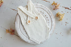 Knitted romper & bonnet,Newborn Photography Prop Set,Newborn photography outfit,Newborn girl photoshoot outfit,Pregnancy gift,Newborn props