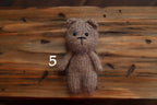 Newborn Knit Teddy Bear Outfit with Toy,Newborn Photography Props Set, Newborn Teddy Bear Outfit, Newborn Photo Props,Baby Bear Crochet Toy