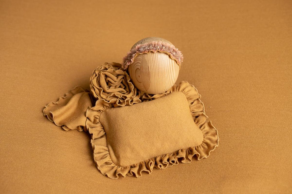 Newborn Photography Prop Set,Newborn Backdrop Fabric,Newborn Pillow,Newborn Headband,Newborn long natural wraps,Newborn photography outfit