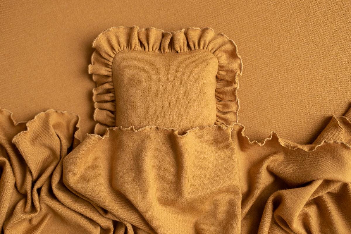 Newborn Photography Prop Set,Newborn Backdrop Fabric,Newborn Pillow,Newborn Headband,Newborn long natural wraps,Newborn photography outfit