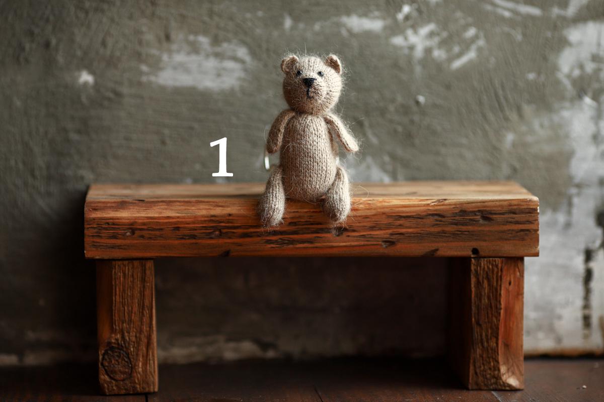 Newborn Knit Teddy Bear Outfit with Toy,Newborn Photography Props Set, Newborn Teddy Bear Outfit, Newborn Photo Props,Baby Bear Crochet Toy