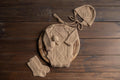 Newborn Knit romper,Newborn Knited set,Newborn Hat,Newborn outfit,Knitted Teddy Bear,Newborn photography,Knitted newborn photo props