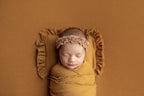 Newborn Photography Prop Set,Newborn Backdrop Fabric,Newborn Pillow,Newborn Headband,Newborn long natural wraps,Newborn photography outfit