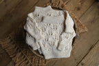 Newborn Knited set,Newborn Coming Home Outfit Knitted Baby Chunky Sweater,Bloomers,Newborn outfit,Pregnancy gift,Knitted newborn photo props