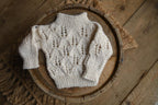 Newborn Knited set,Newborn Coming Home Outfit Knitted Baby Chunky Sweater,Bloomers,Newborn outfit,Pregnancy gift,Knitted newborn photo props