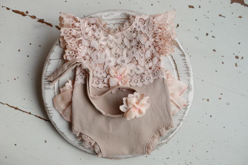 Photo outfit Baby Girl lace romper, Newborn Girl Outfit, Newborn Lace Romper, Newborn Outfit, Newborn Photography Props, Newborn Photo Props