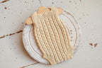 Knitted romper and bonnet,Newborn Photography Prop Set,Newborn photography outfit,Newborn girl photoshoot outfit,Pregnancy gift