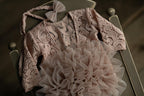 Newborn romper for Newborn Baby Girl with Elegant Lace Trim Headband,Newborn Photography Props,Newborn Prop,Pregnancy gift,Newborn baby gift
