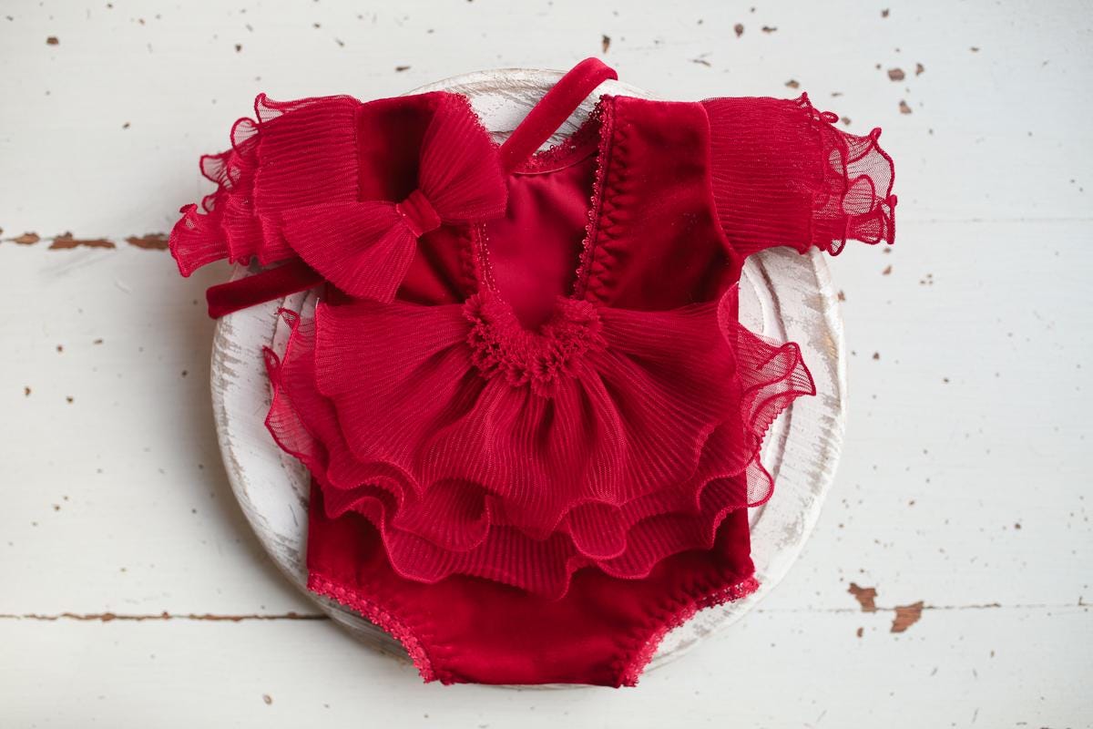 Outfit romper newborn girl & headband,Newborn Girl Outfit,Newborn Photography Props,Newborn baby gift,Pregnancy gift,Newborn Photo Prop