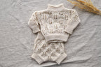 Newborn Knited set,Newborn Coming Home Outfit Knitted Baby Chunky Sweater,Bloomers,Newborn outfit,Pregnancy gift,Knitted newborn photo props