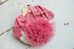 Pink lace romper for newborn girl photography outfit,Newborn Romper,Newborn Outfit,Newborn romper with Headband,Newborn Photography Prop