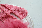 Pink lace romper for newborn girl photography outfit,Newborn Romper,Newborn Outfit,Newborn romper with Headband,Newborn Photography Prop