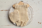 Knitted romper and bonnet,Newborn Photography Prop Set,Newborn photography outfit,Newborn girl photoshoot outfit,Pregnancy gift