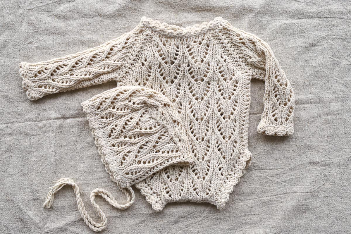 Knitted romper and bonnet,Newborn knitted Set,Newborn photography outfit,Сable knit romper,Pregnancy gift,newborn knit outfit,newborn props