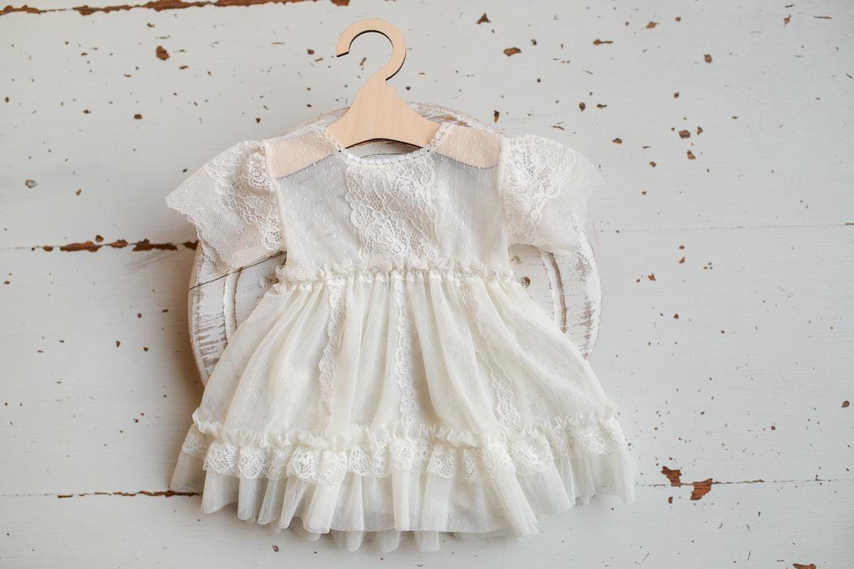 Baptism dress for baby girl,Newborn photo outfit girl,Christening dress,Newborn girl photoshoot outfit,Newborn photography prop,Gift Baptism