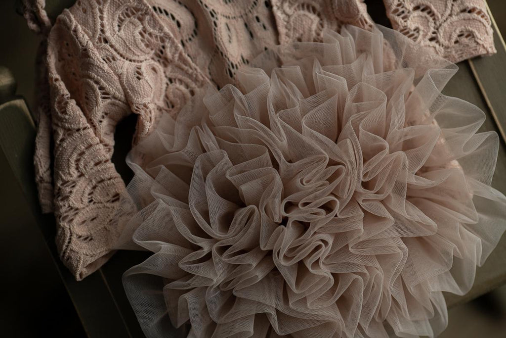 Newborn romper for Newborn Baby Girl with Elegant Lace Trim Headband,Newborn Photography Props,Newborn Prop,Pregnancy gift,Newborn baby gift